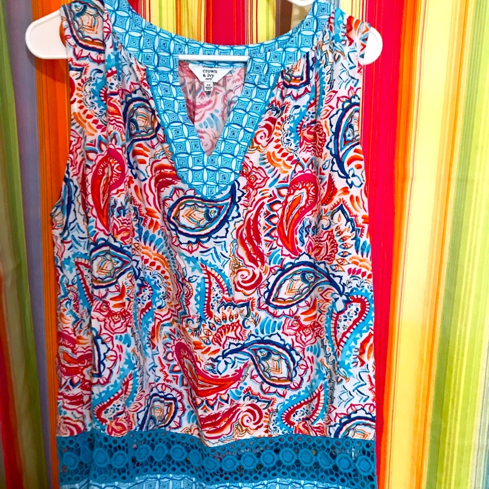 Colorful Sleeveless Tunic